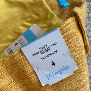 NEW J. McLaughlin Keller Relaxed Fit Clasp Fly Pant Trousers Marigold Size 4 NWT thumbnail 4