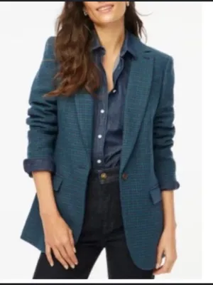 J Crew Women’s Plaid Blazer thumbnail 2