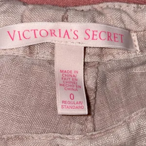 Victoria's Secret Linen Blend‎ Pants Light Pink Flax Drawstring Wide Leg Size 0 thumbnail 6