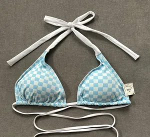 Triangle Bikini Top Blue Size M thumbnail 4