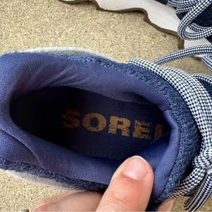 Sorel Kinetic Lace Up Sneakers Womens Six 6 Blue White thumbnail 4