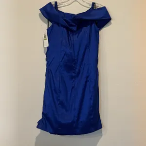 Vintage Jessica McClintock‎ Blue Cocktail Dress thumbnail 2