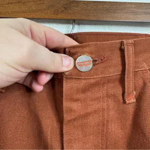 Vintage‎ Wrangler Brown Rust Flare Jeans thumbnail 4