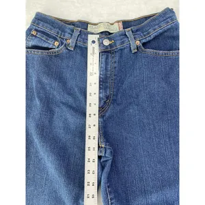 LEVI'S Womens's Classic 512 Slim‎ tapered medium jeans raw hem sz 10M thumbnail 4