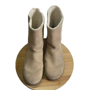 Sorel Women 10 Beige Suede Leather Glacy Boots Waterproof Sherpa Lined Winter thumbnail 8