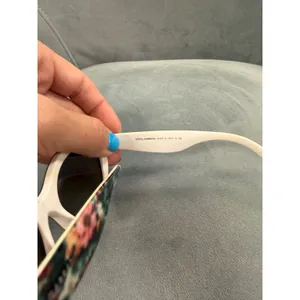 Dolce & Gabbana White & Floral Cat-Eye Sunglasses DG 4189 2780/13 Made in Italy thumbnail 5