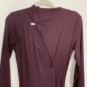 Babyboo Tahnee Maxi Dress Plum Womens Cutout Longsleeve BodyCon Size Medium thumbnail 11