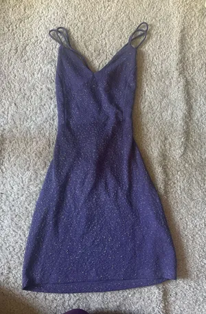 Windsor Purple Mini Dress Sparkly thumbnail 1