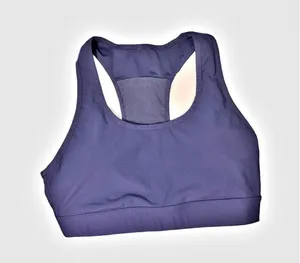 On the Go Medium Impact Sports Bra Size XL Navy Blue thumbnail 2