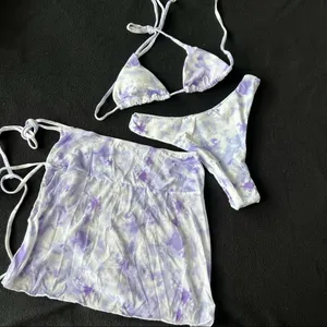 Boutique Purple tie dye three pieces set thumbnail 3
