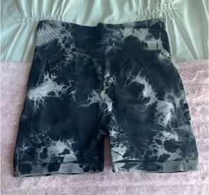 SheIn Tie Dye Seamless Gym Shorts thumbnail 1