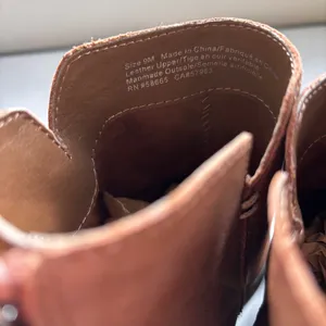 BP Jett Cognac Leather Brown Ankle Boots Block High Heel Boot Size 9 BP. Booties thumbnail 11