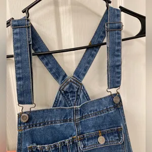 Boom Boom Jeans Women’s Blue Denim Overalls size large thumbnail 6