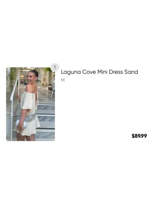 Laguna Cove Mini Dress Sand thumbnail 4