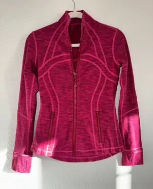 Define Jacket Diamond Jacquard Berry Rumble Jewelled Magenta thumbnail 1