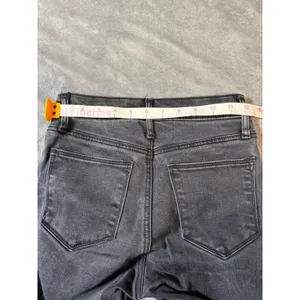 Gap Denim 24R True Skinny‎ Black Stretch Jeans Raw Hem 28" Inseam Mid-High Rise thumbnail 9