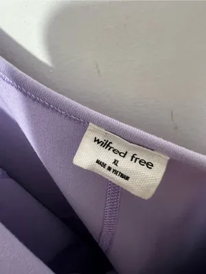 Wilfred Free Aritzia Divinity Jumpsuit Lilac Purple Spaghetti Strap Unitard XL thumbnail 14
