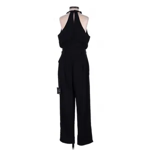Lulus In the City Black Surplice Sleeveless Jumpsuit Small Minimalist thumbnail 5