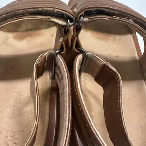 Madewell Emmalee Sandals Womens Size 9 39.5 Brown NW037 Quilted Strap Platform thumbnail 6