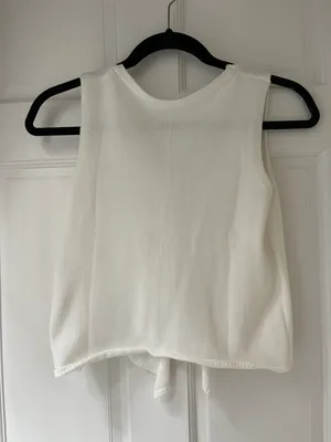 White Knit Sweater Top thumbnail 5