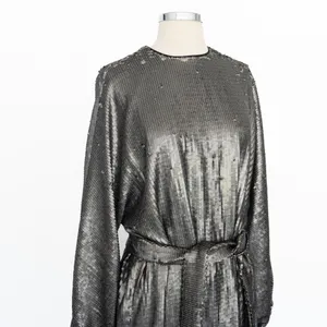 Anine Bing. Angie Sequin‎ Belted Mini Dress In Sequins. thumbnail 11