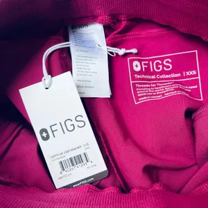 FIGS Boston Slim Jogger Scrub Pants Maroon Purple Size XXS NEW thumbnail 6