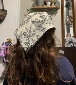 cowboy skeleton bandana White thumbnail 1