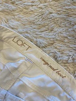 Vintage Y2K Low Rise White Corduroy Bootcut Jeans thumbnail 5
