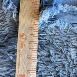 WAX JEAN, LOS ANGELES, Large BLUE DENIM CUT OFF SHORTS, JR'S WAIST thumbnail 8