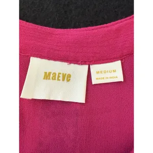 Maeve Anthropologie Pink Embroidered Tunic Tank Top Blouse Size M‎ Geometric thumbnail 5