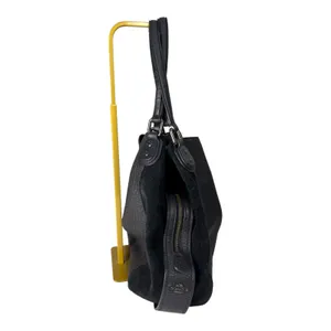 Coach 57647 Edie Shoulder Bag 42 Black Leather Suede READ DESCRIPTION thumbnail 3