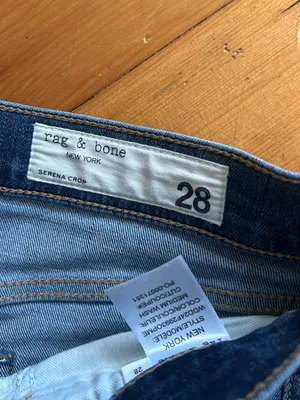 rag & bone Wide Leg Serena Crop Cropped Denim medium wash jeans 28 thumbnail 7
