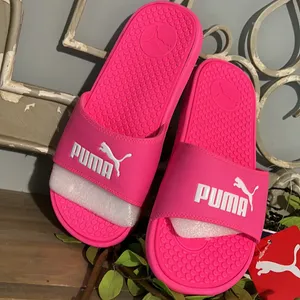 Puma Pink Slides Shower Shoes Sandals Beach Pool Womens 8 thumbnail 6
