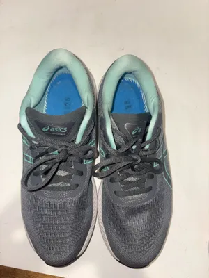 ASICS Women's Gel-Excite 9 running sneakers in the "Sheet Rock / Oasis Green" colorway thumbnail 5