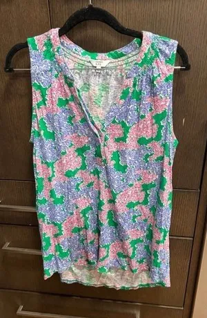 Crown & Ivy floral tank top size XL thumbnail 1