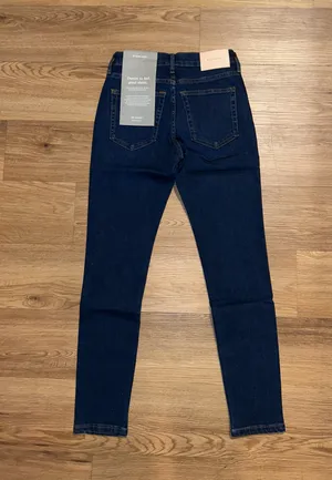 Everlane 23 Ankle Mid Rise Skinny Jeans Size 23 Dark Wash thumbnail 8