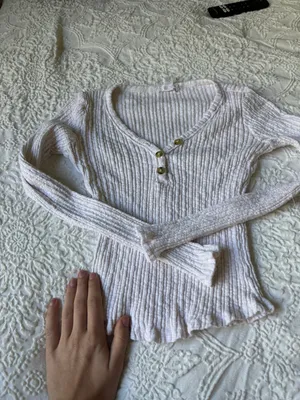 Cropped Button Down White Size XS thumbnail 4