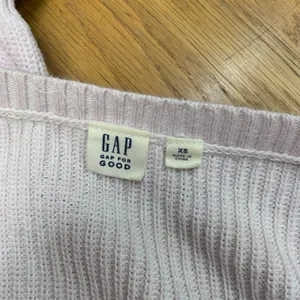 GAP Women Lilac Purple‎ Cotton Ribbed Puff Sleeve Scoop Neck Sweater Size XS thumbnail 5