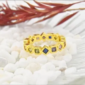 Colorful Cubic Zirconia Band thumbnail 4
