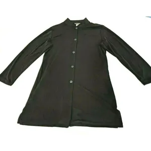 Paragon Large Black  Polyester Blend  Button Down Jacket Dress 22h thumbnail 8