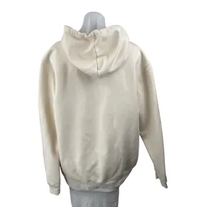 Adidas Cream Logo Long Sleeve Yoga Athletic Activewear Hoodie Sweatshirt Top XL thumbnail 4