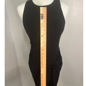 BHLDN Black Sleeveless High Neck Knotted Maxi Gown Dress XS thumbnail 5