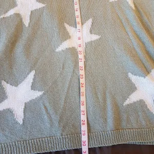 A Beautiful Soul Sweater Size A Size (1X ) Stars Green Cozy Slouchy Whimsigoth thumbnail 11