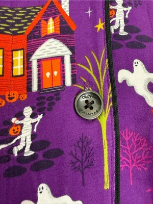 BedHead PJs Spooky Town Halloween Classic Stretch Jersey Pajama Set Full Length thumbnail 9