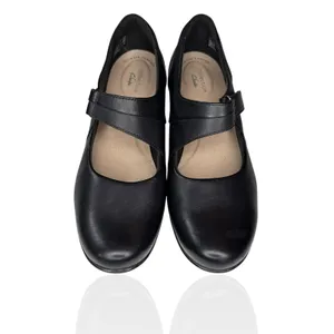 Clarks Collection Women's 8.5 Emslie‎ Lulin Mary Jane Pumps Black Comfort Heels thumbnail 4