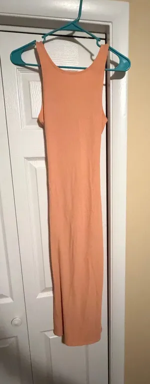 Orange midi dress thumbnail 1