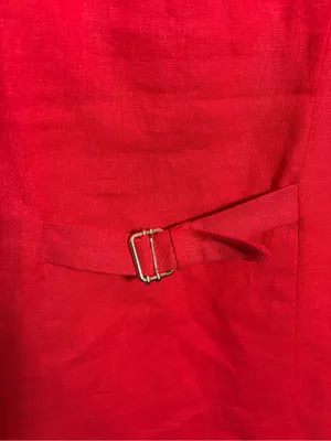 Joie Red Linen Blend Vest NWT button down thumbnail 5