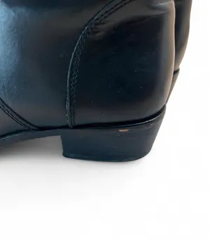 Corso Como Women's Classics Black Leather Riding Boots Side Zipper  thumbnail 7