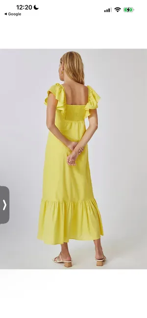 Farm Rio Anthropologie Ruffle Midi Dress XS thumbnail 3