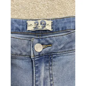 We The Free Flared Women's Jeans Light Blue Denim Raw Hem Stretch High Rise thumbnail 10